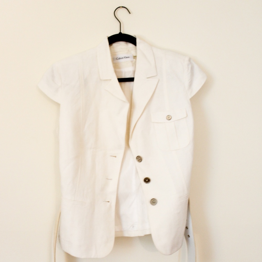 Calvin Clein Linen Summer Blazer/Jacket